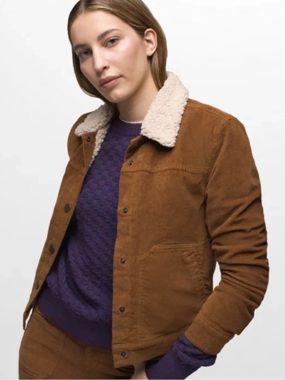 Prana Women’s Ashland Cord Jacket | Sepia | XS
